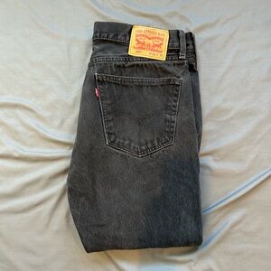 Classic Levi's 501 Black Jeans